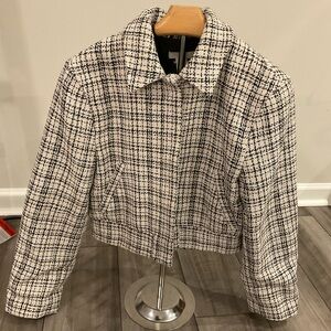SOLD H&M Black and White Tweed Blazer